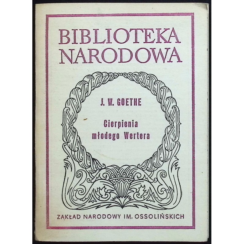 Cierpienia młodego Wertera Goethe