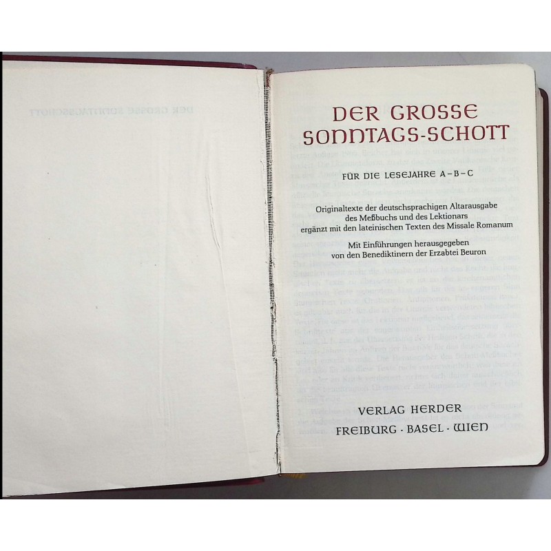 Der grosse sonntags schott