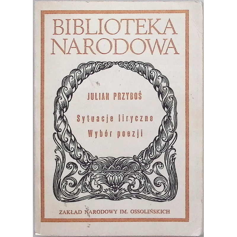 Sytuacje liryczne wybór poezji