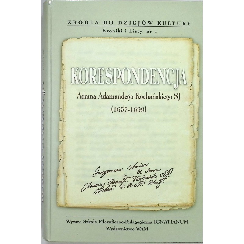 Korespondencja Adama Adamandego Kochańskiego