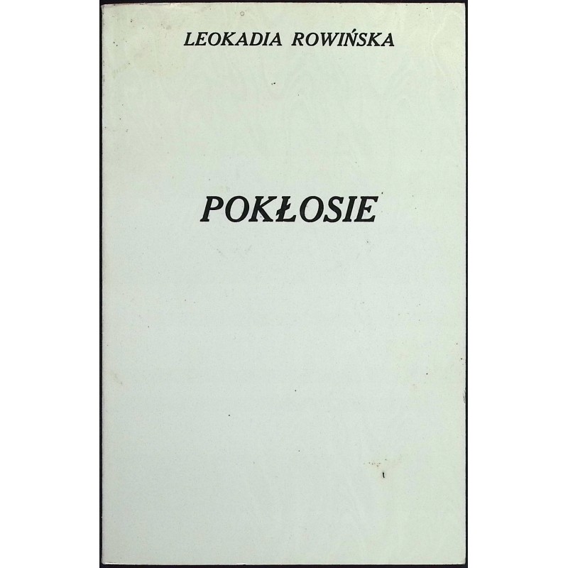 Pokłosie Leokadia Rowińska