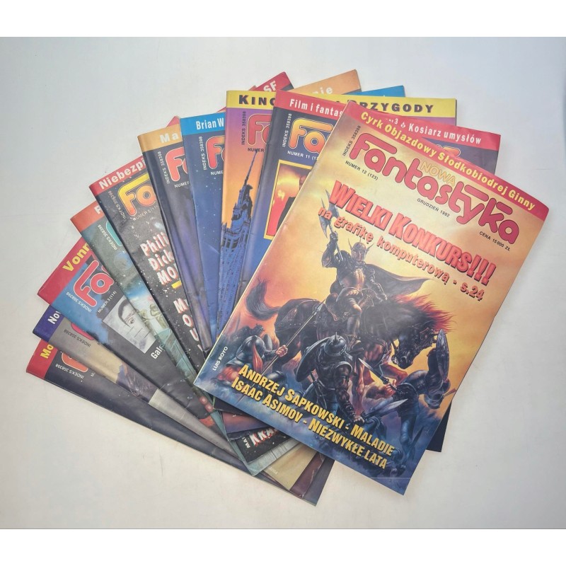 nowa fantastyka 1-5, 8-12 1992