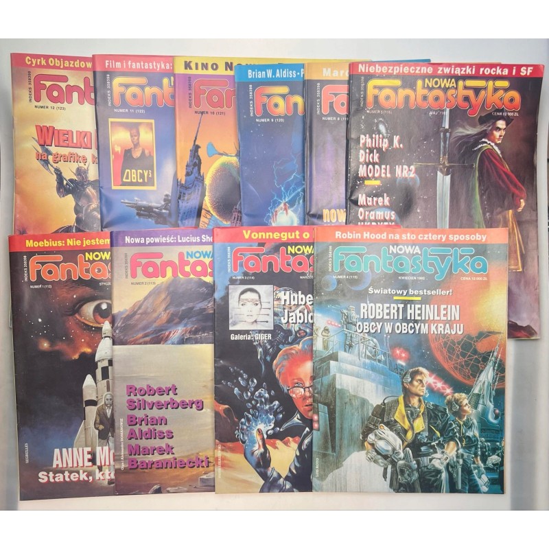 nowa fantastyka 1-5, 8-12 1992