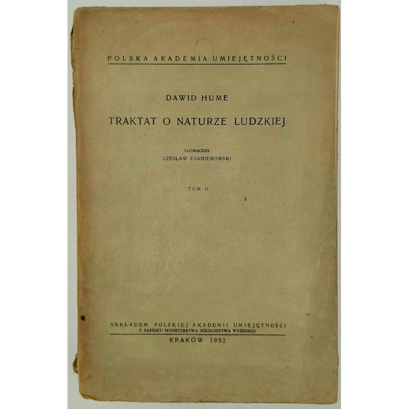 David Hume - Traktat o naturze ludzkiej Tom II