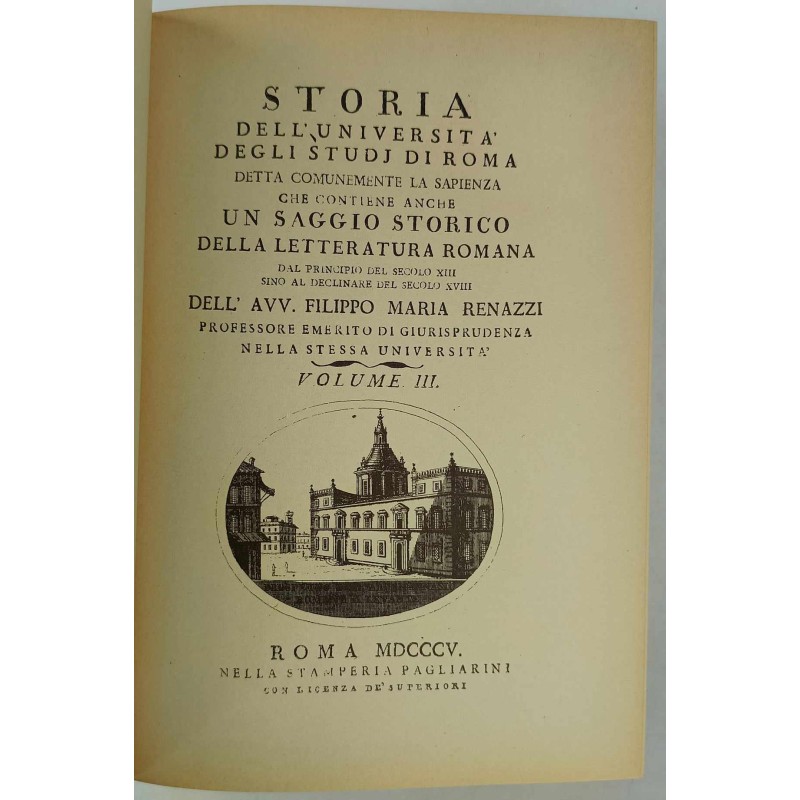 Storia dell' universita di Roma tomy 3-4