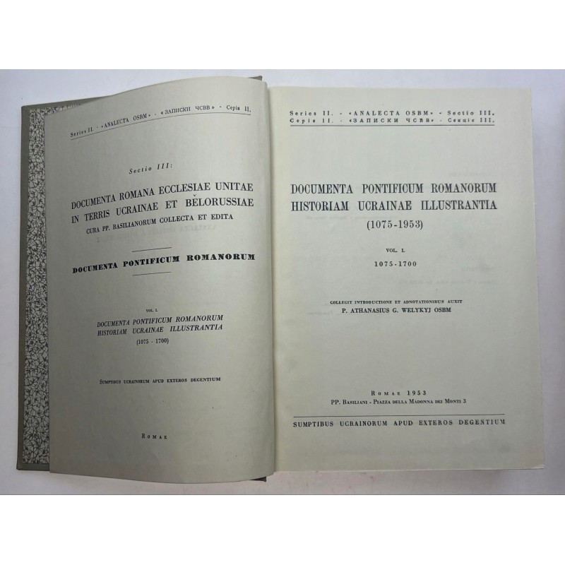 Documenta pontificum romanorum historiam ucrainae illustrantia vol. 1-2