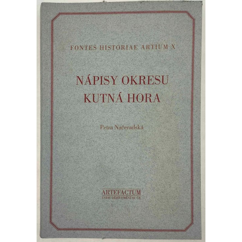 Napisy okresu Kutna Hora po czesku