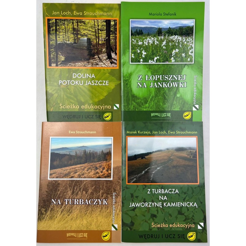 Ścieżki edukacyjne w gorczańskim parku narodowym komplet 4 książek