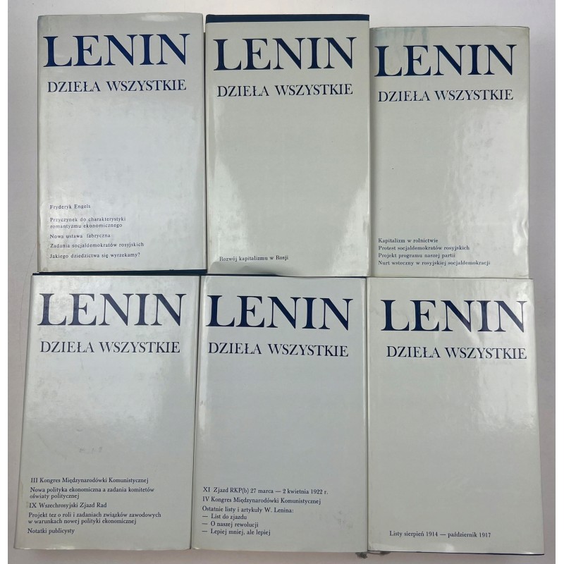 Dzieła wszystkie Lenin 2-4, 44, 45, 49