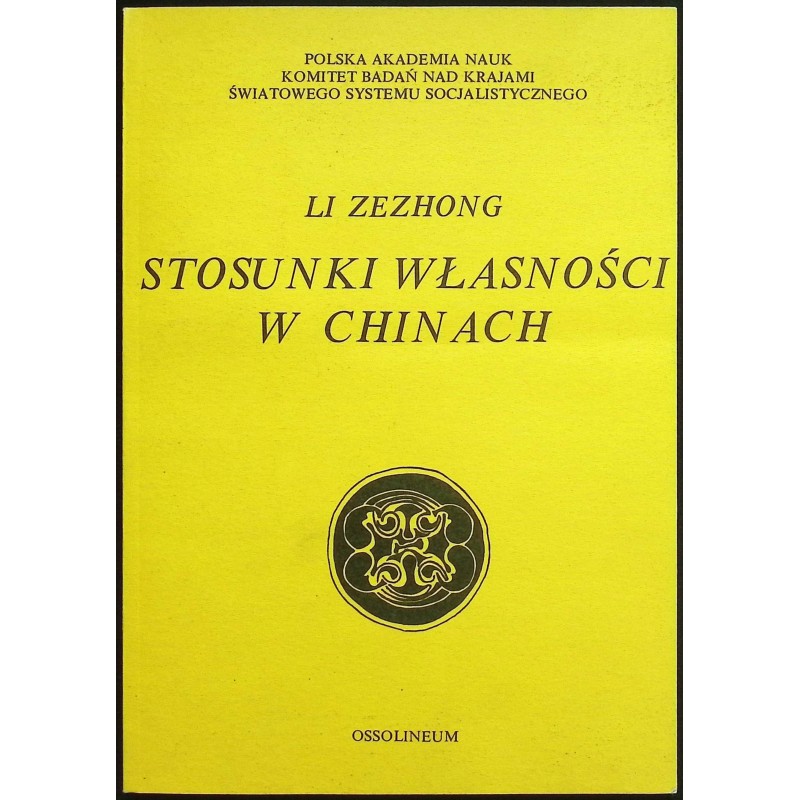 Stosunki własności w chinach - Li Zezhong