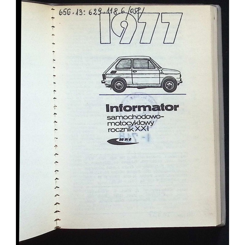 Informator samochodowy motocyklowy rocznik XXI