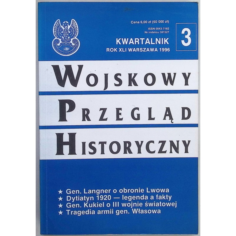 Wojskowy przegląd historyczny kwartalnik Tom 3