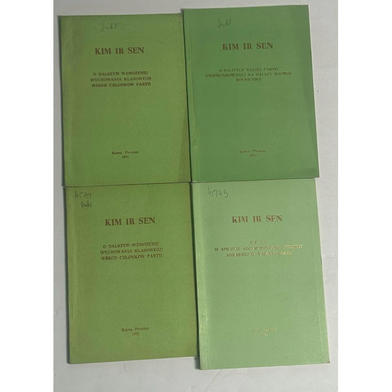 Kim Ir Sen Zestaw 4 książek