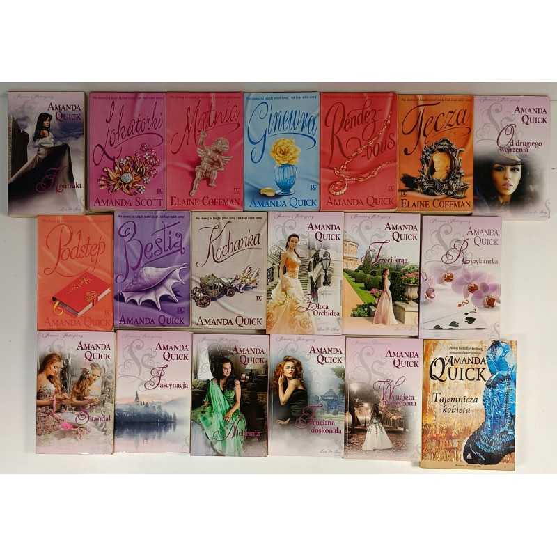 Zestaw 19 romansów Amanda Quick i inni