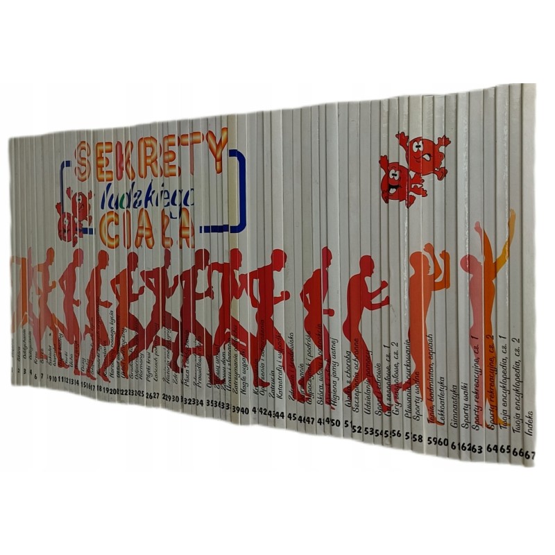 Sekrety ludzkiego ciała Komplet Tom 1-67 (brak tomu 5) + człowieczek