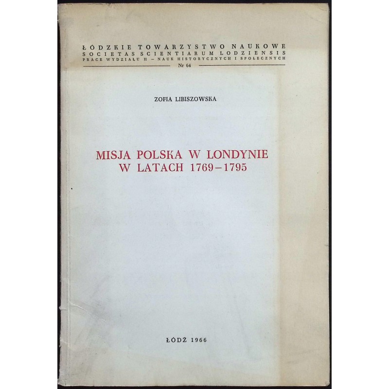 Misja polska w Londynie w latach 1769-1795