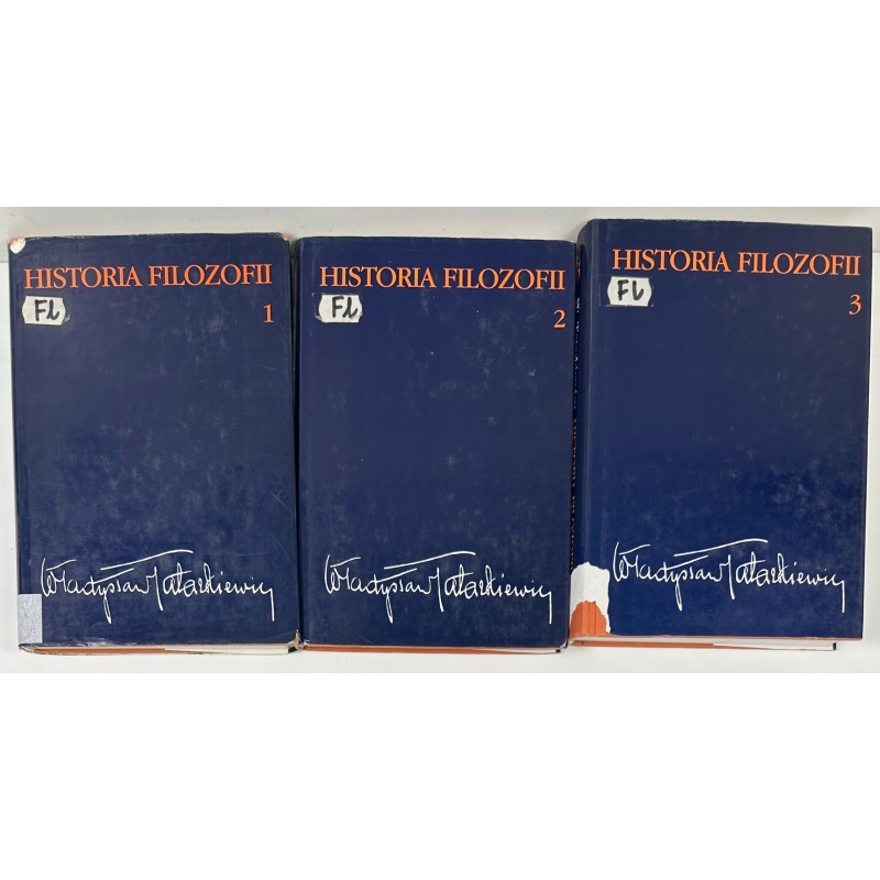 Historia filozofii 1-3 Tatarkiewicz