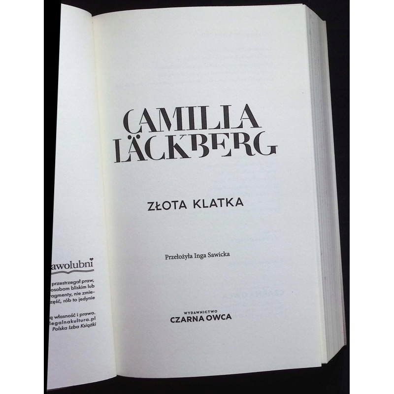 Złota klatka Camilla Lackberg