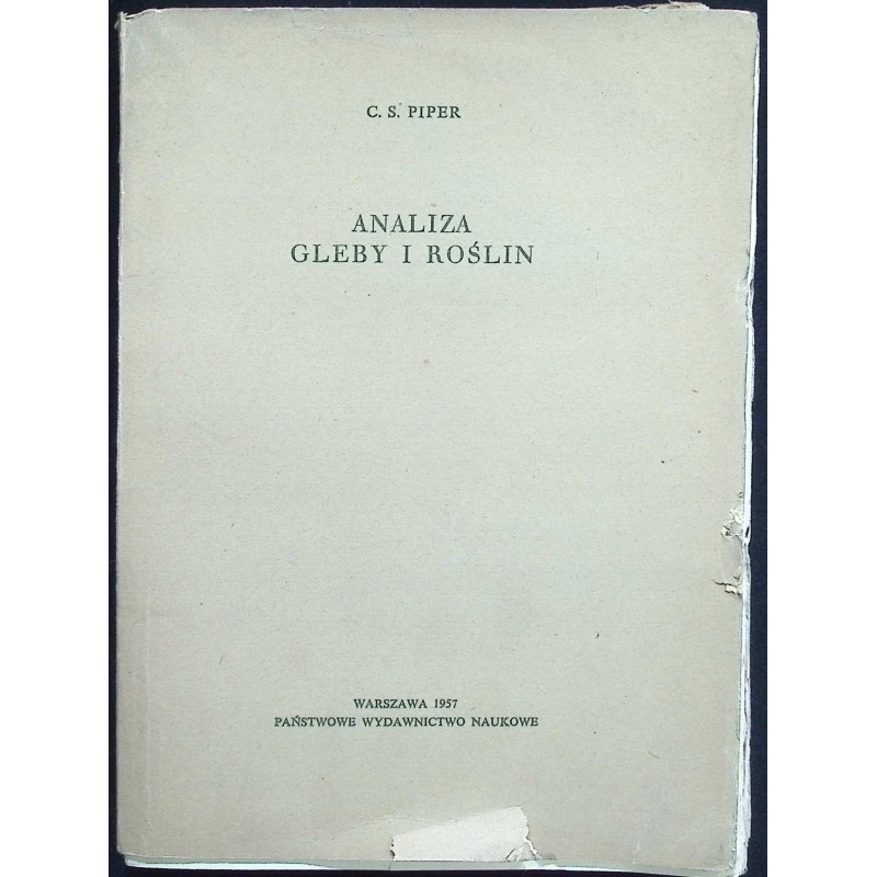 Analiza gleby i roślin C. S. Piper