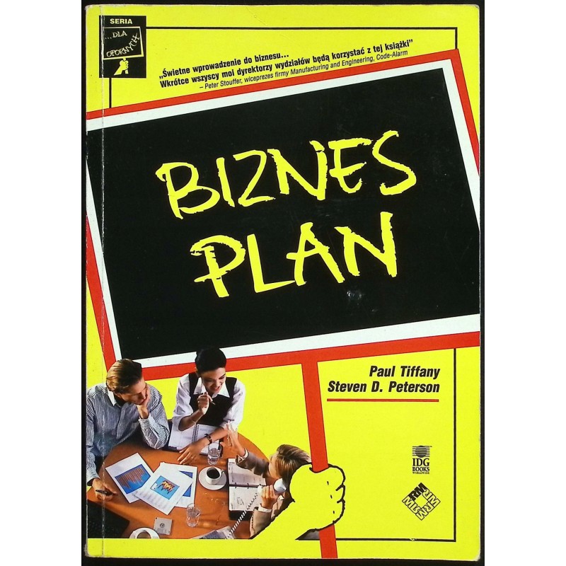 Biznes plan Paul Tiffany, Steven D. Peterson