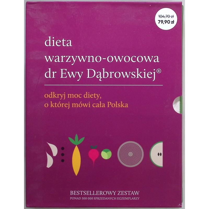 Dieta warzywno-owocowa tom 1-3 dr Ewy Dąbrowskiej