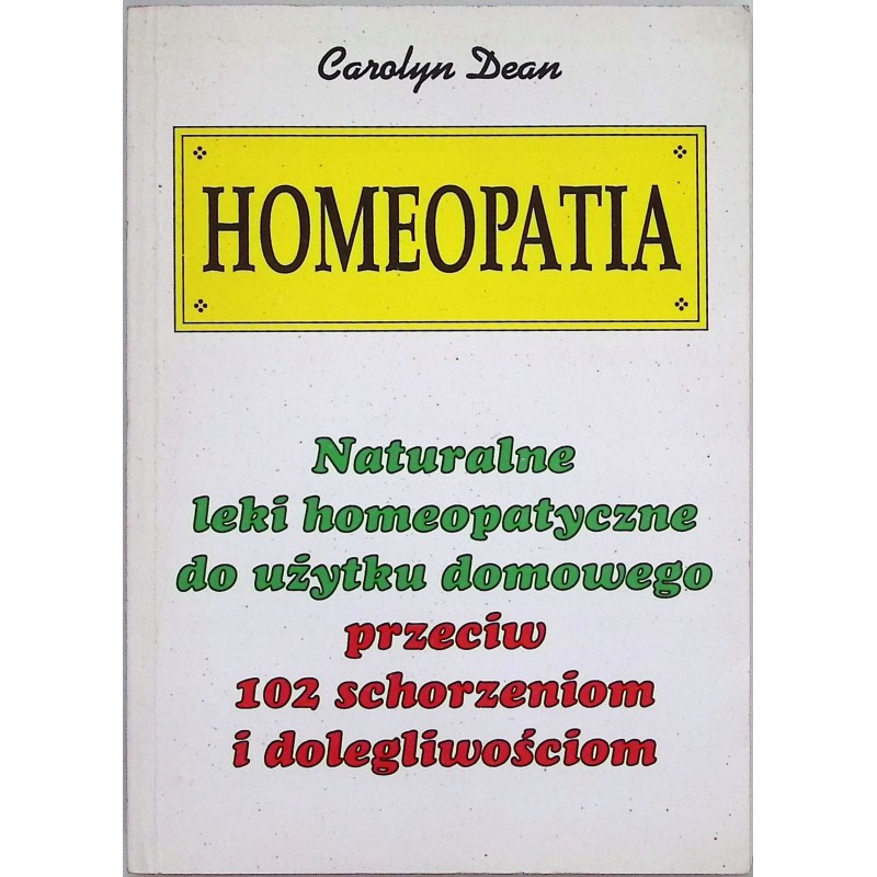 Homeopatia Carolyn Dean