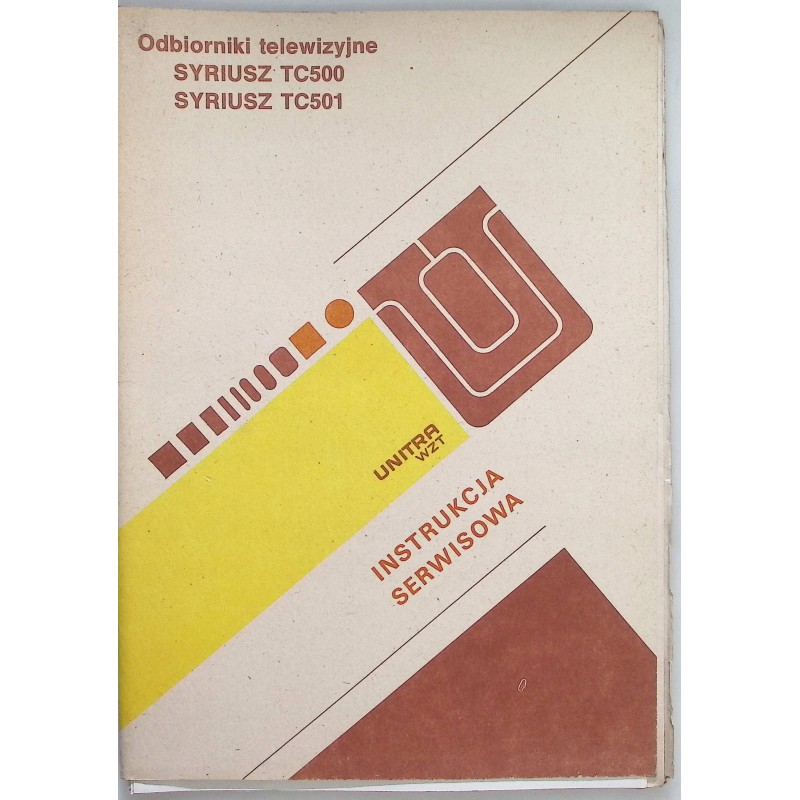 Odbiorniki telewizyjne Syriusz TC500 TC501 Instrukcja serwisowa