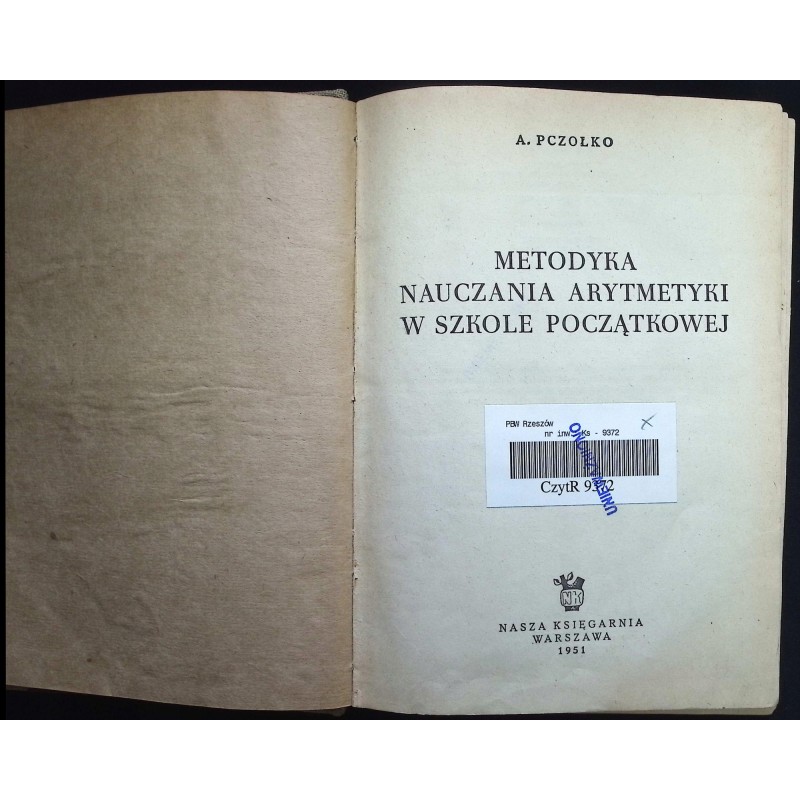 Metodyka nauczania arytmetyki w szkole początkowej