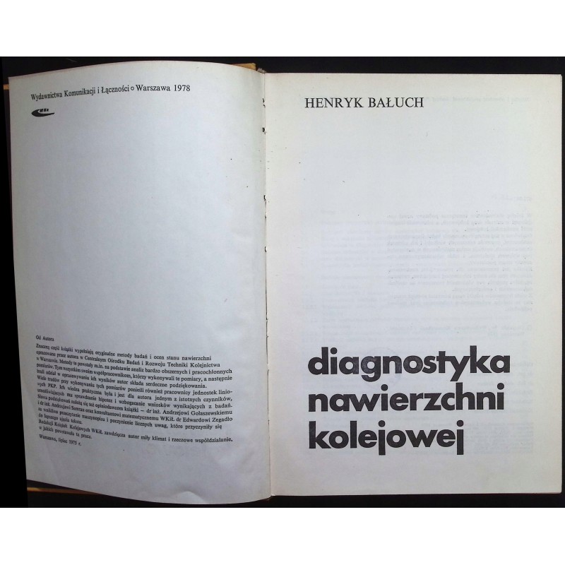 Diagnostyka nawierzchni kolejowej Bałuch