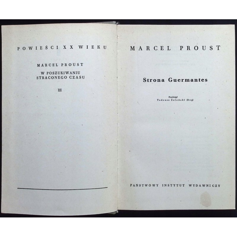 Strona Guermantes Marcel Proust