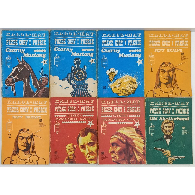 Przez góry i prerie Karol May Zestaw 8 książek