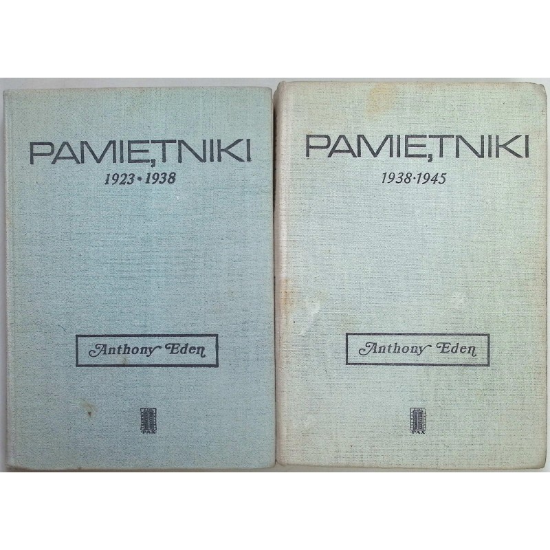Pamiętniki tom I i II Anthony Eden