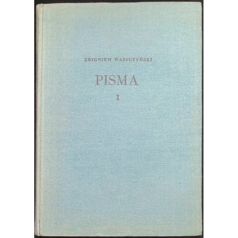 Pisma tom 1 Wasiutyński