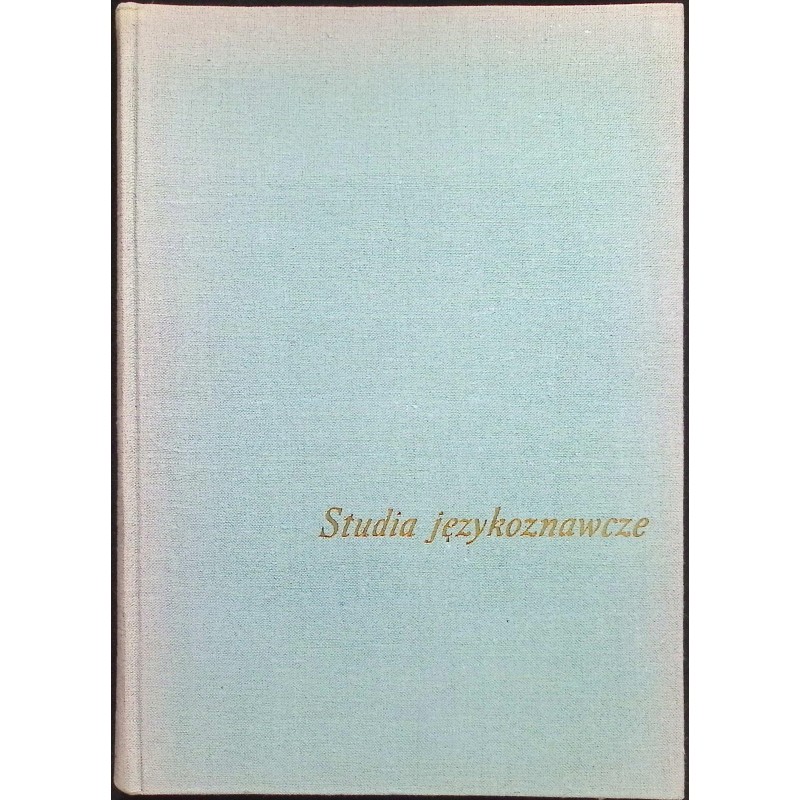Studia językoznawcze Jan Safarewicz