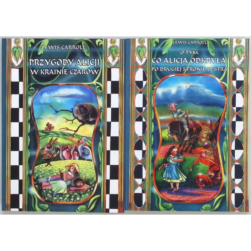 Przygody Alicji w krainie czarów Zestaw 2 książek Lewis Carroll
