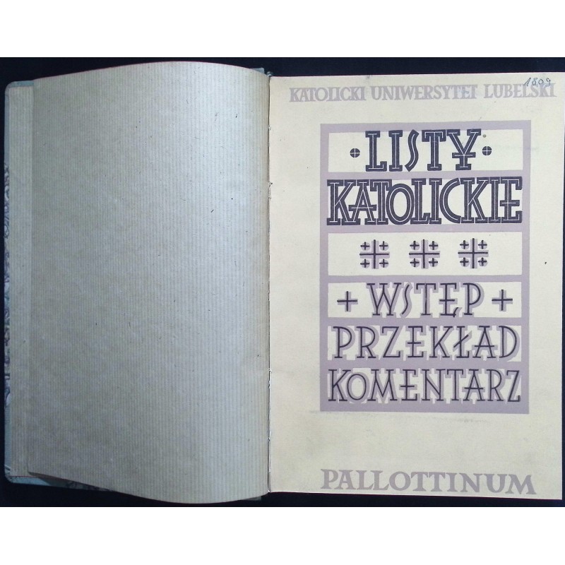 Listy katolickie wstęp przekład komentarz