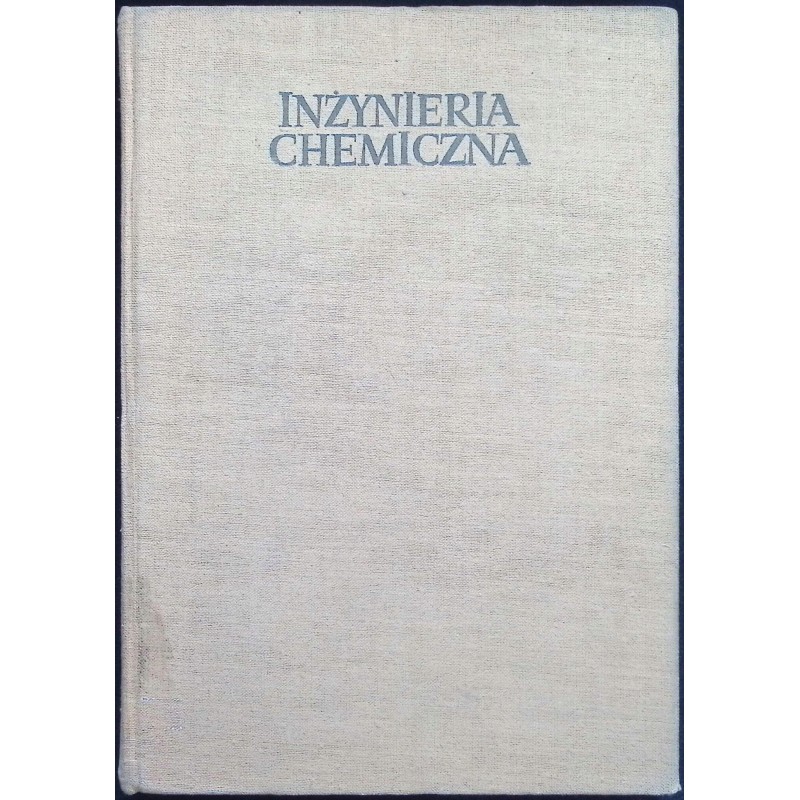 Inżynieria chemiczna termodynamika chemiczna