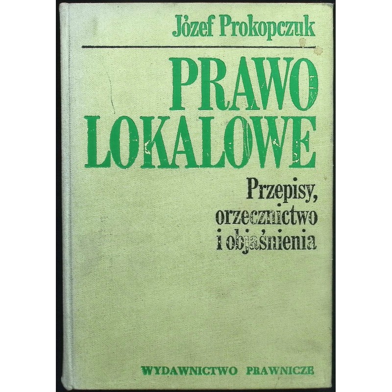 Prawo lokalowe Józef Prokopczuk