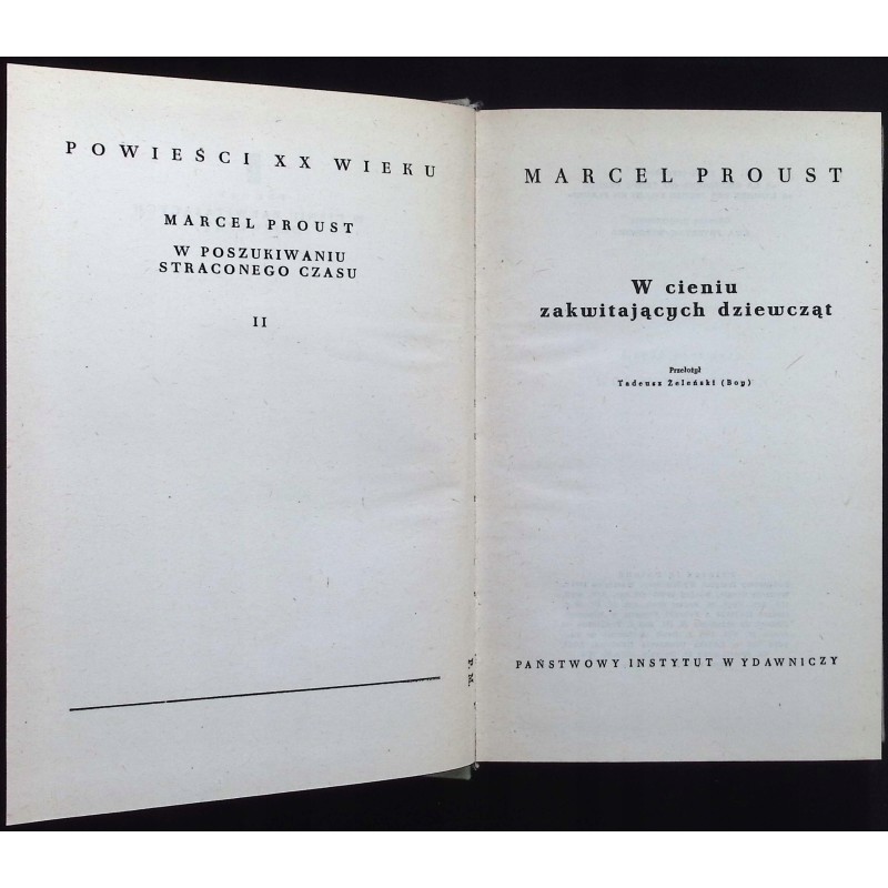 W cieniu zakwitających dziewcząt Marcel Prosut