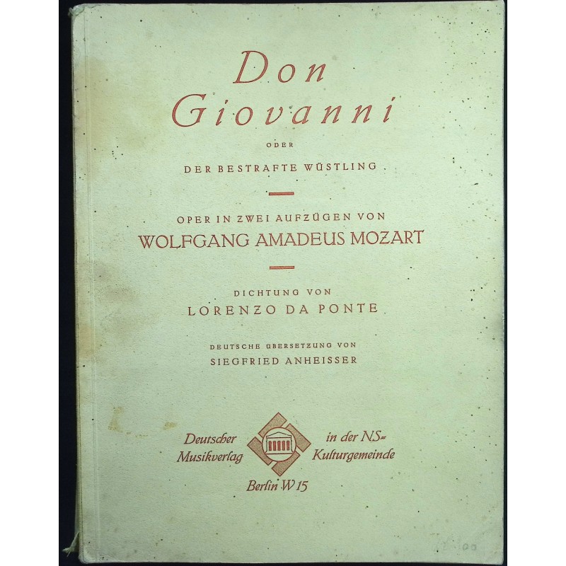 Don Giovanni oder der bestrafte wustlig