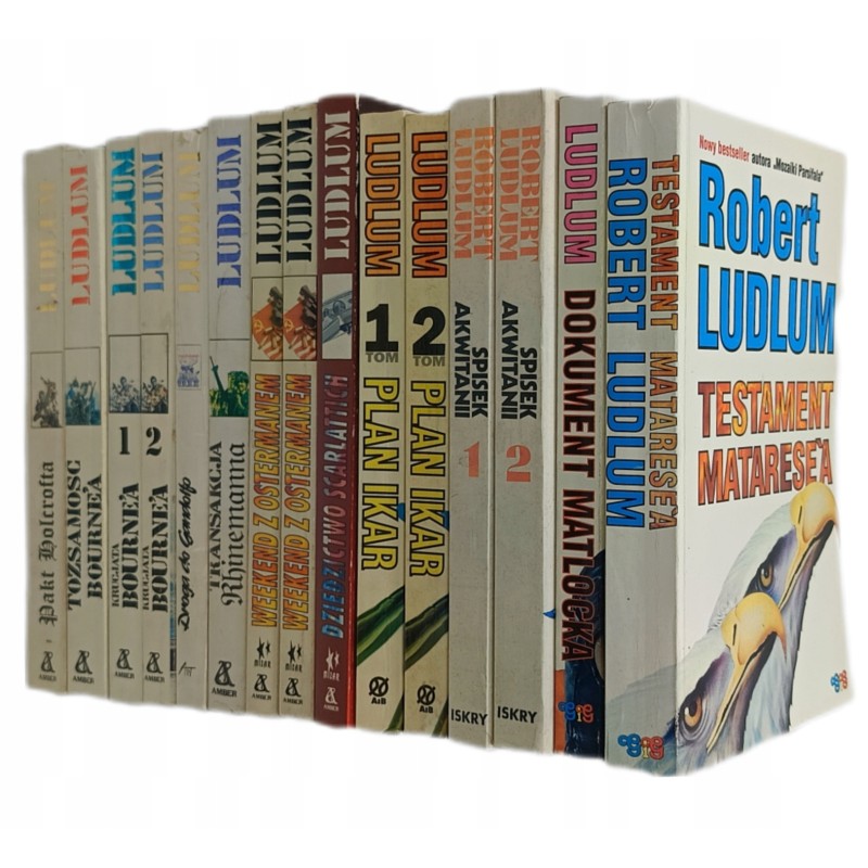 Zestaw 15 książek Robert Ludlum