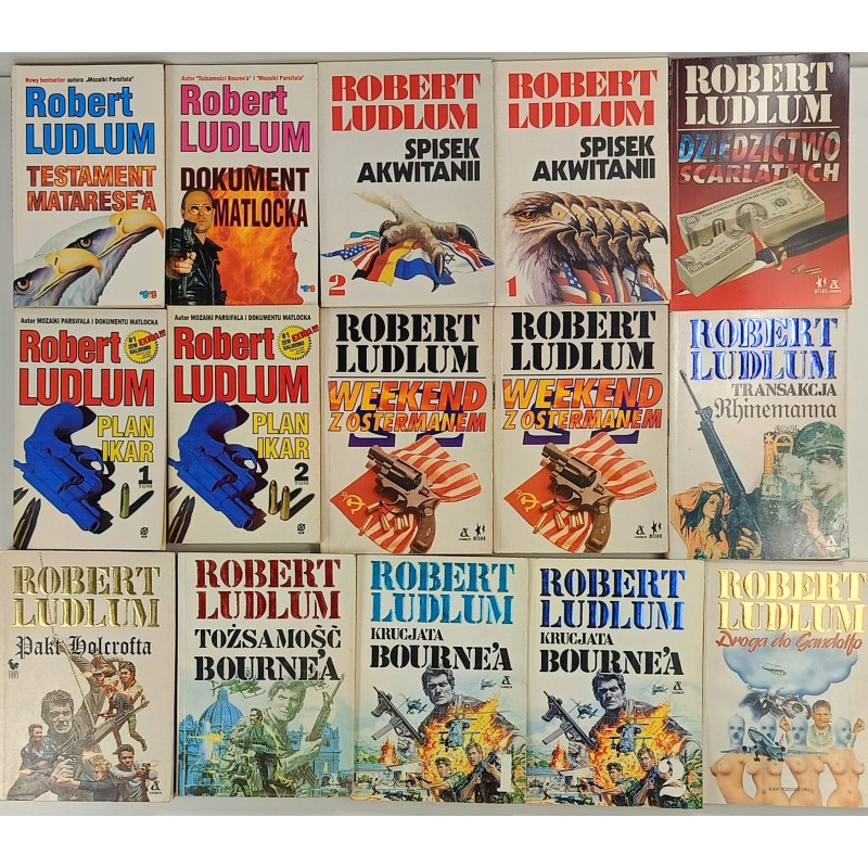 Zestaw 15 książek Robert Ludlum