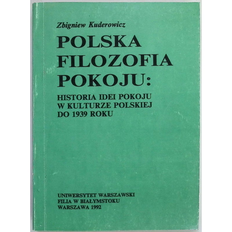 Polska filozofia pokoju - Kuderowicz
