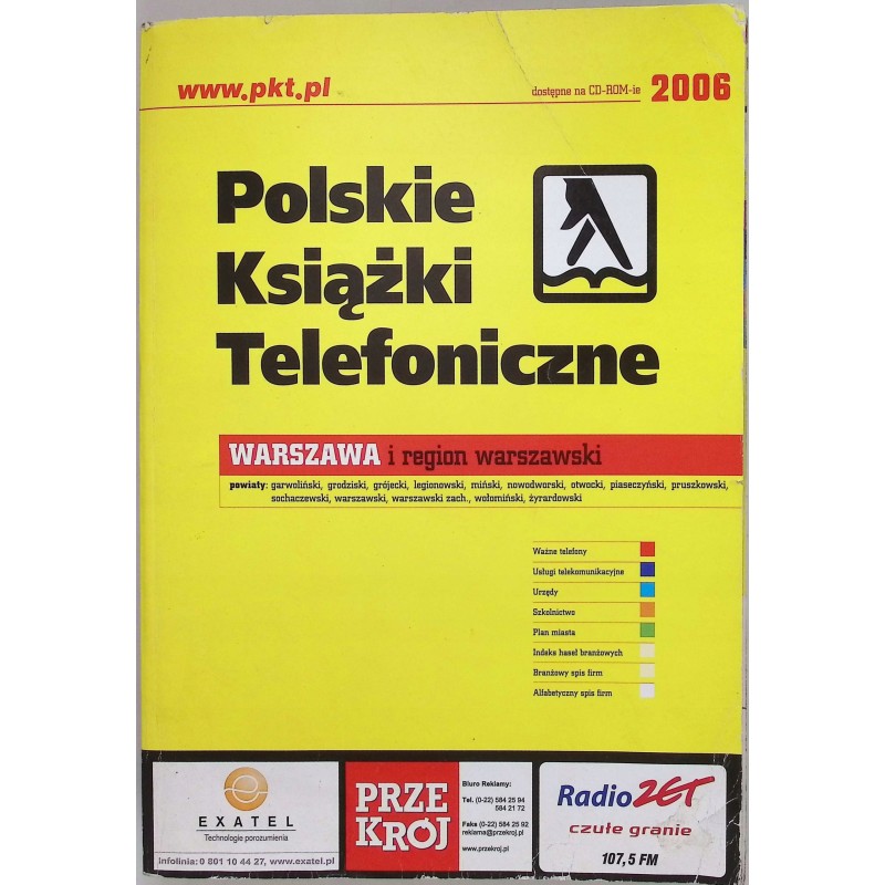 Polskie książki telefoniczne Warszawa i region warszawski 2006