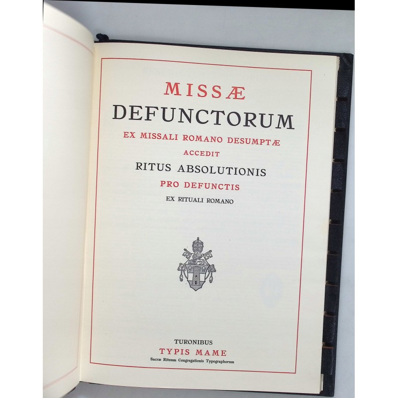 Missae defunctorum ex missali romano desumptae