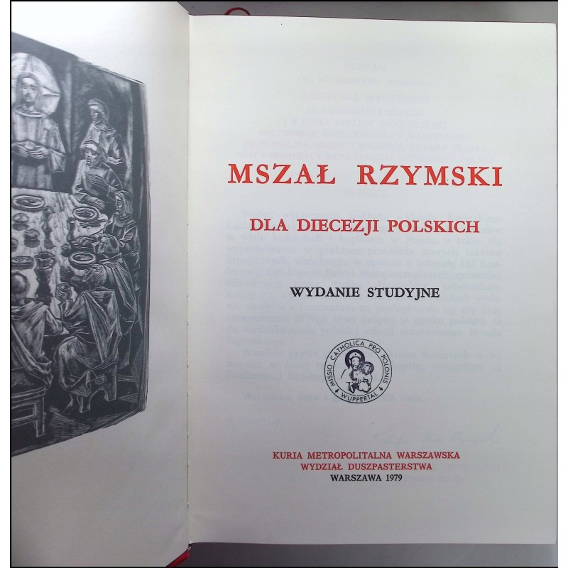 Mszał Rzymski dla Diecezji Polskich Wydanie studyjne