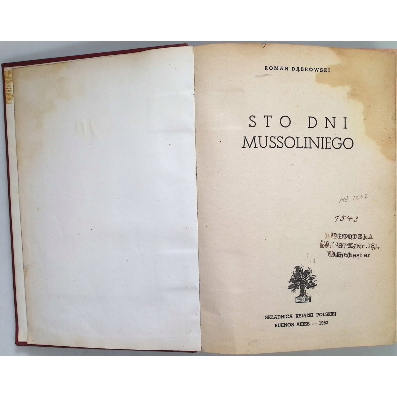 Sto dni Mussoliniego (1952 r.) - Dąbrowski