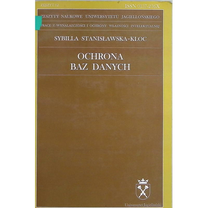 Ochrona baz danych Sybilla Stanisławska-Kloc