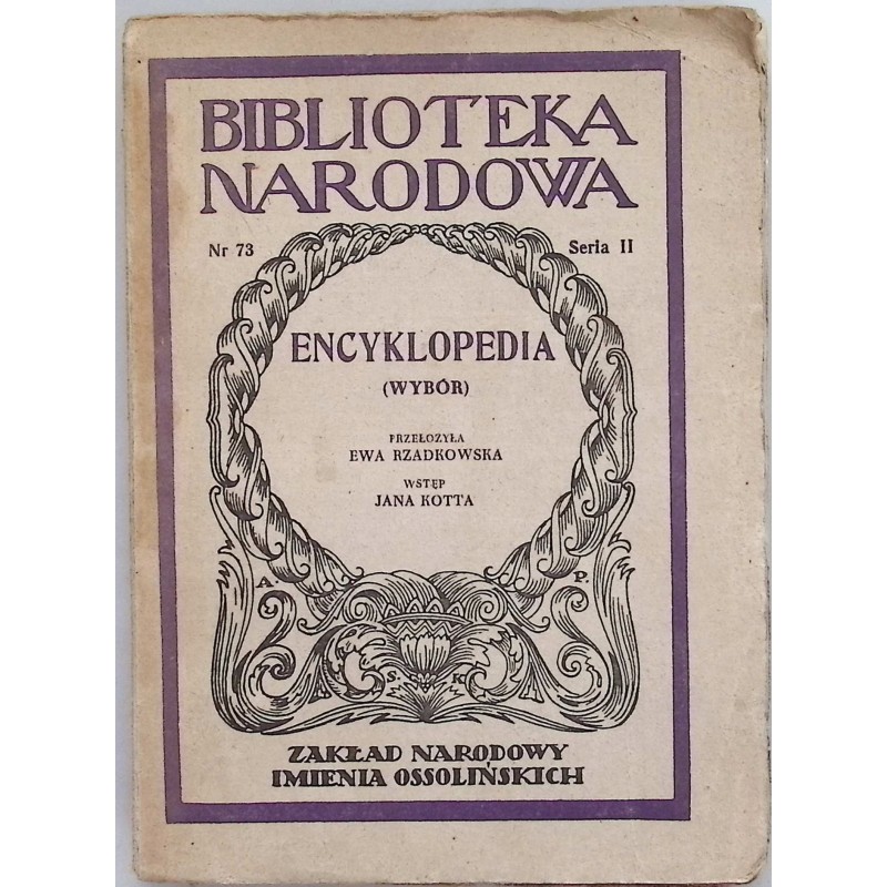 Encyklopedia wybór - Rzadkowska