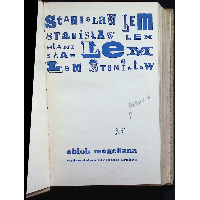 Obłok Magellana Stanisław Lem